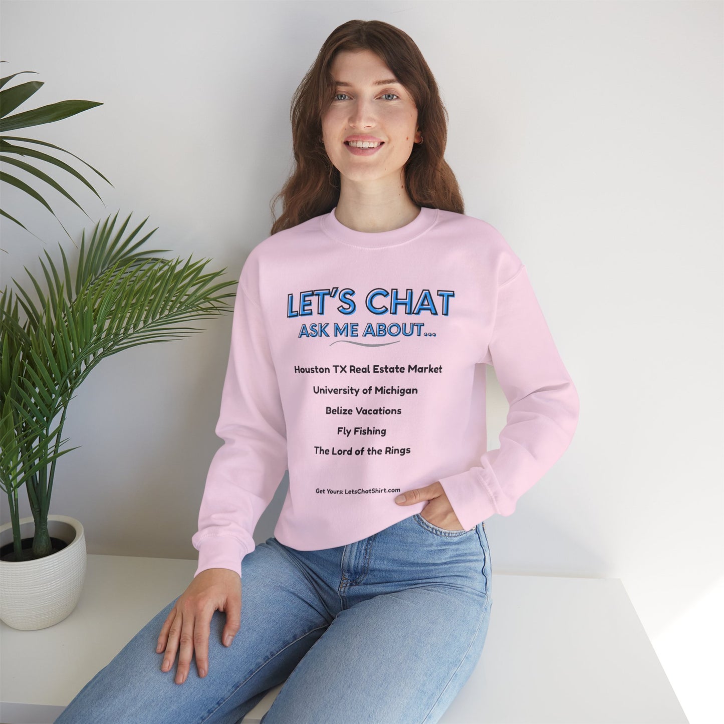 Unisex Custom Conversation Starter Sweatshirt | Display Your Favorite Topics