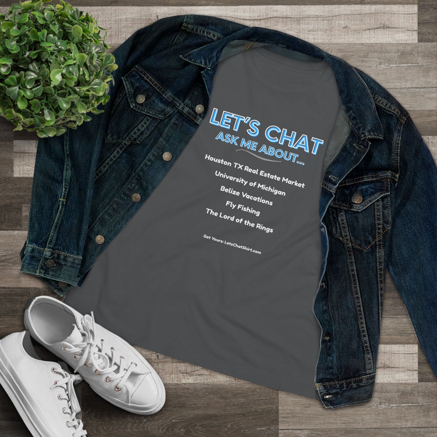 Women's Custom Conversation Starter T-Shirt - Display Your Favorite Topics