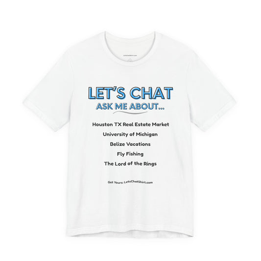 Men's Conversation Starter T-Shirt - Display Your Favorite Topics | Custom Tee