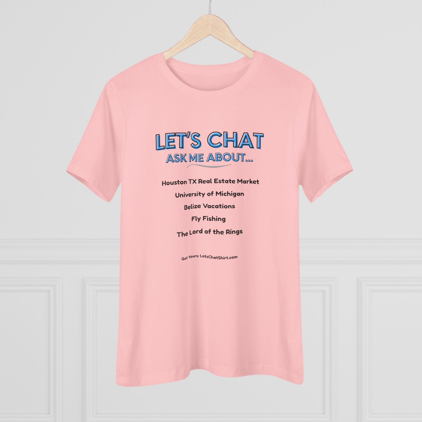 Women's Custom Conversation Starter T-Shirt - Display Your Favorite Topics